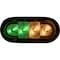Buyers Products 6 Inch LED Oval Strobe Light with Amber/Green LEDs and Clear Lens SL62AG - alternate 3